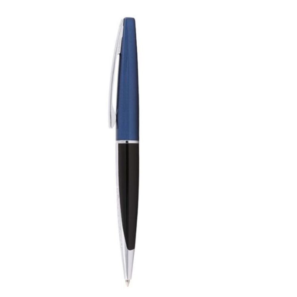 Sheaffer Taranis Black Lacquer  Blue Cap Twist BallPoint Pen READ DESCRIPTION